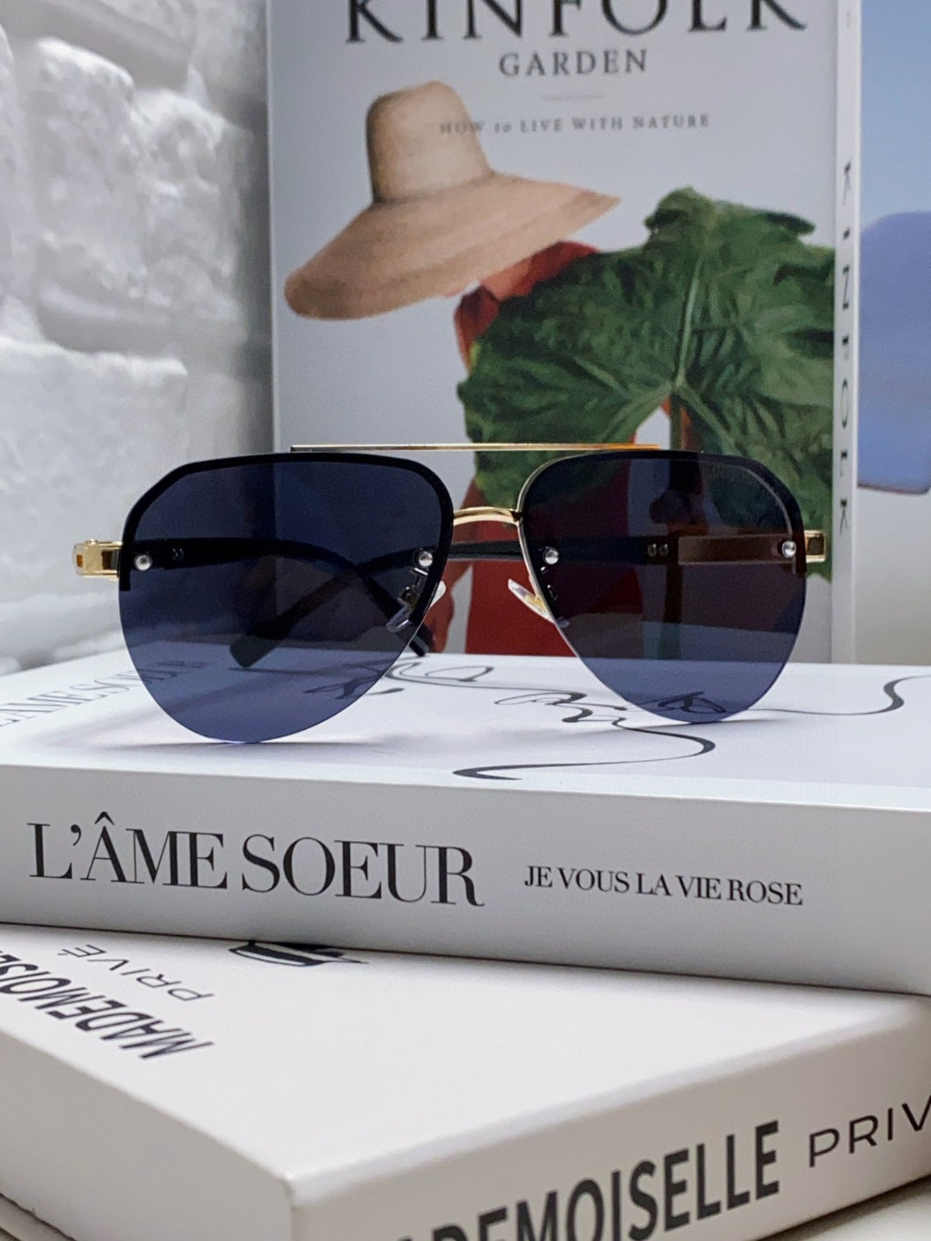 Louis Vuitton Metal Aviator Blue Lens Sunglasses for Men & Women