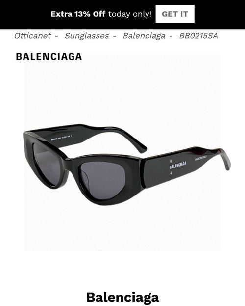 Balenciaga Polarized Cat-Eye Orange Lens Sunglasses for Men & Women - 358649