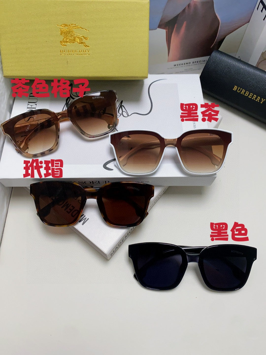 Burberry BE5446 Fashion Brown Lens Sunglasses for Men & Women - detail image 9