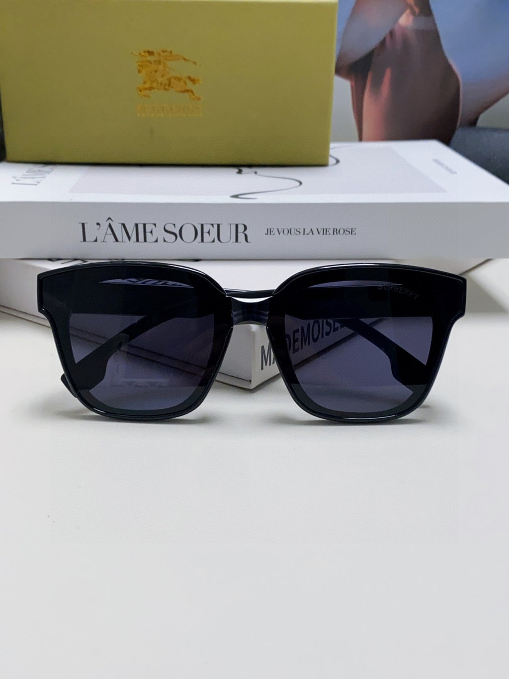 Burberry BE5446 Fashion Blue Lens Sunglasses for Men & Women - detail image 5