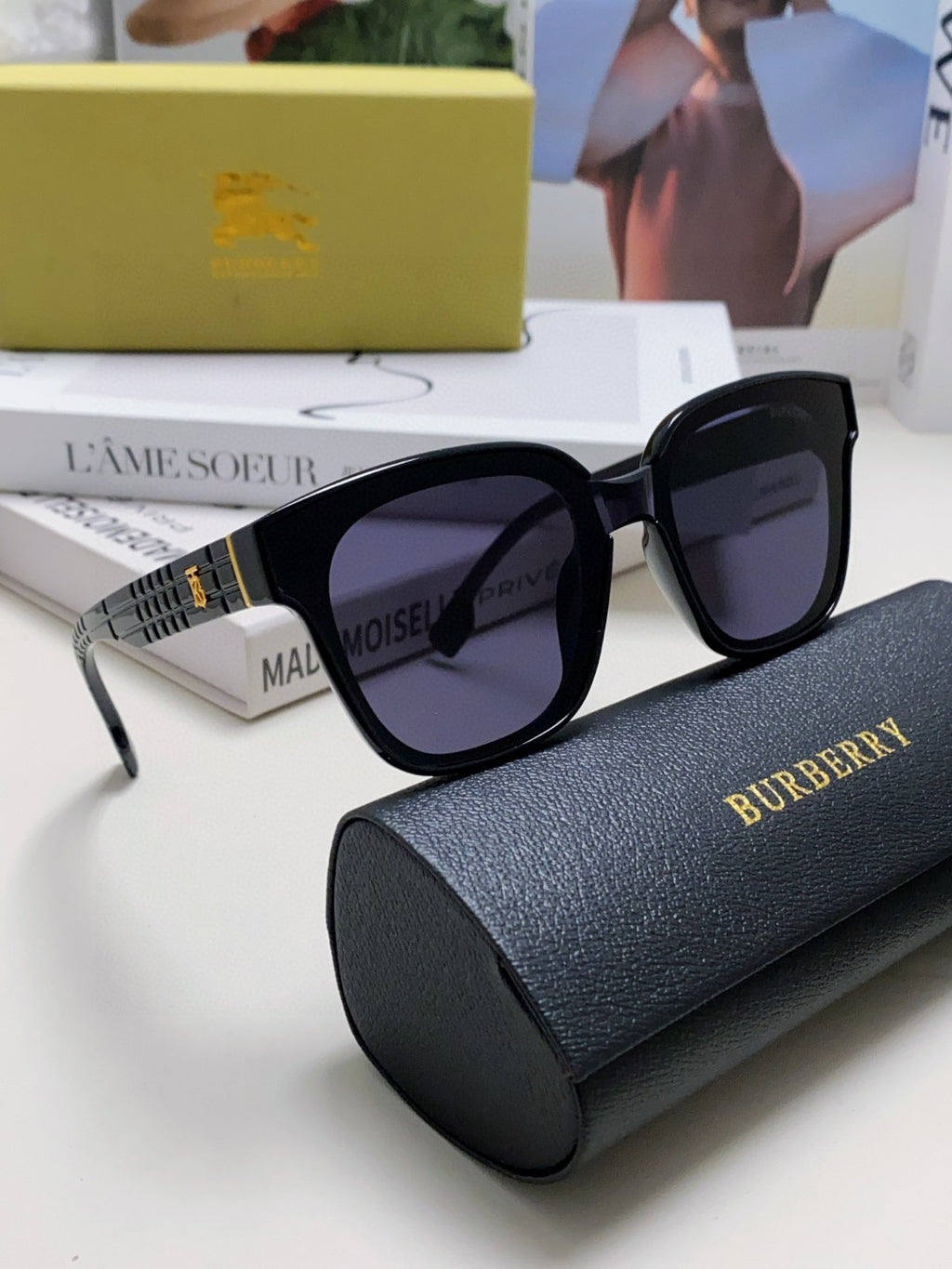 Burberry BE5446 Fashion Blue Lens Sunglasses for Men & Women - detail image 6