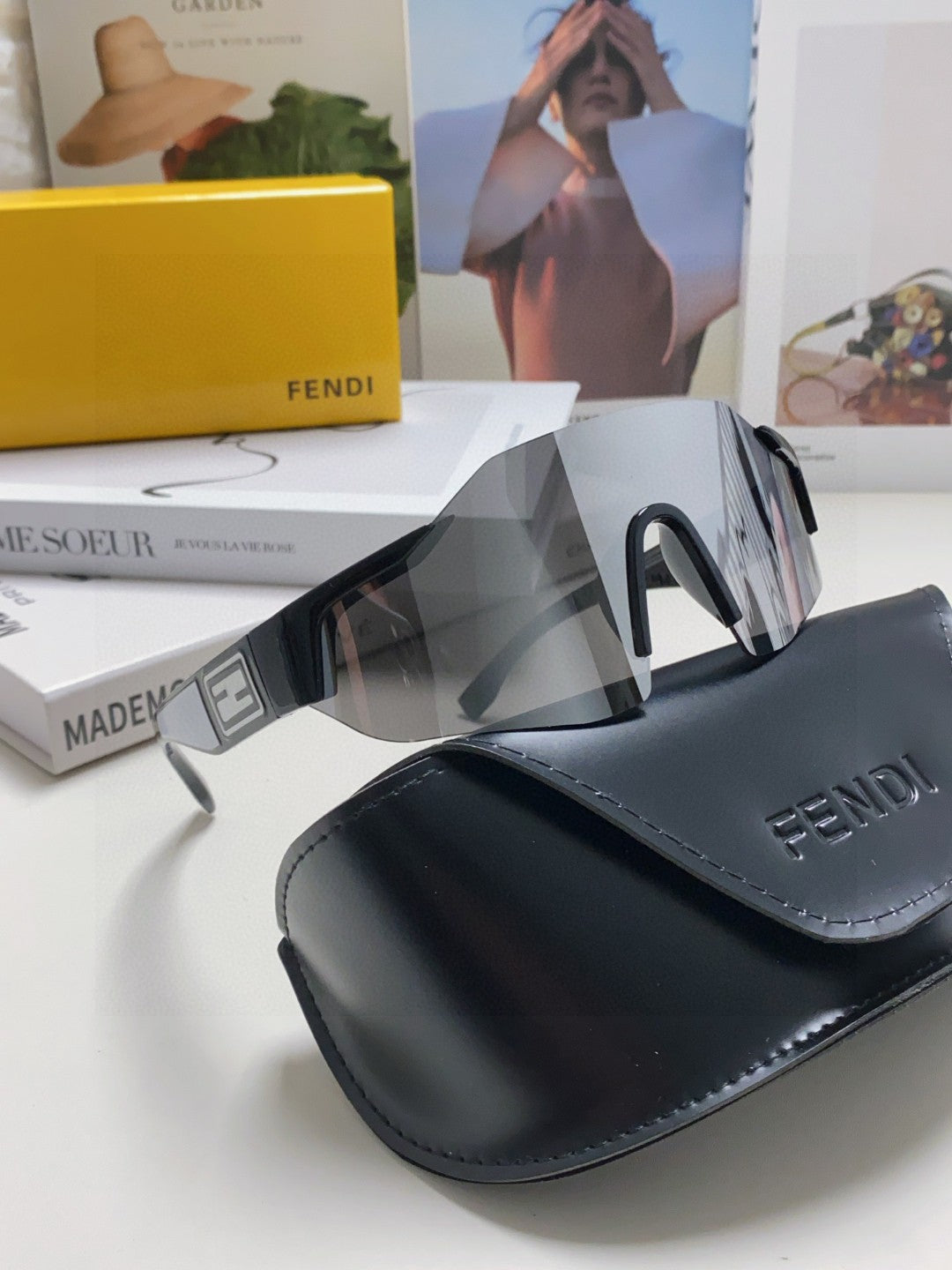 Fendi Oversized Silver Lens Sunglasses for Men & Women - detail image 7