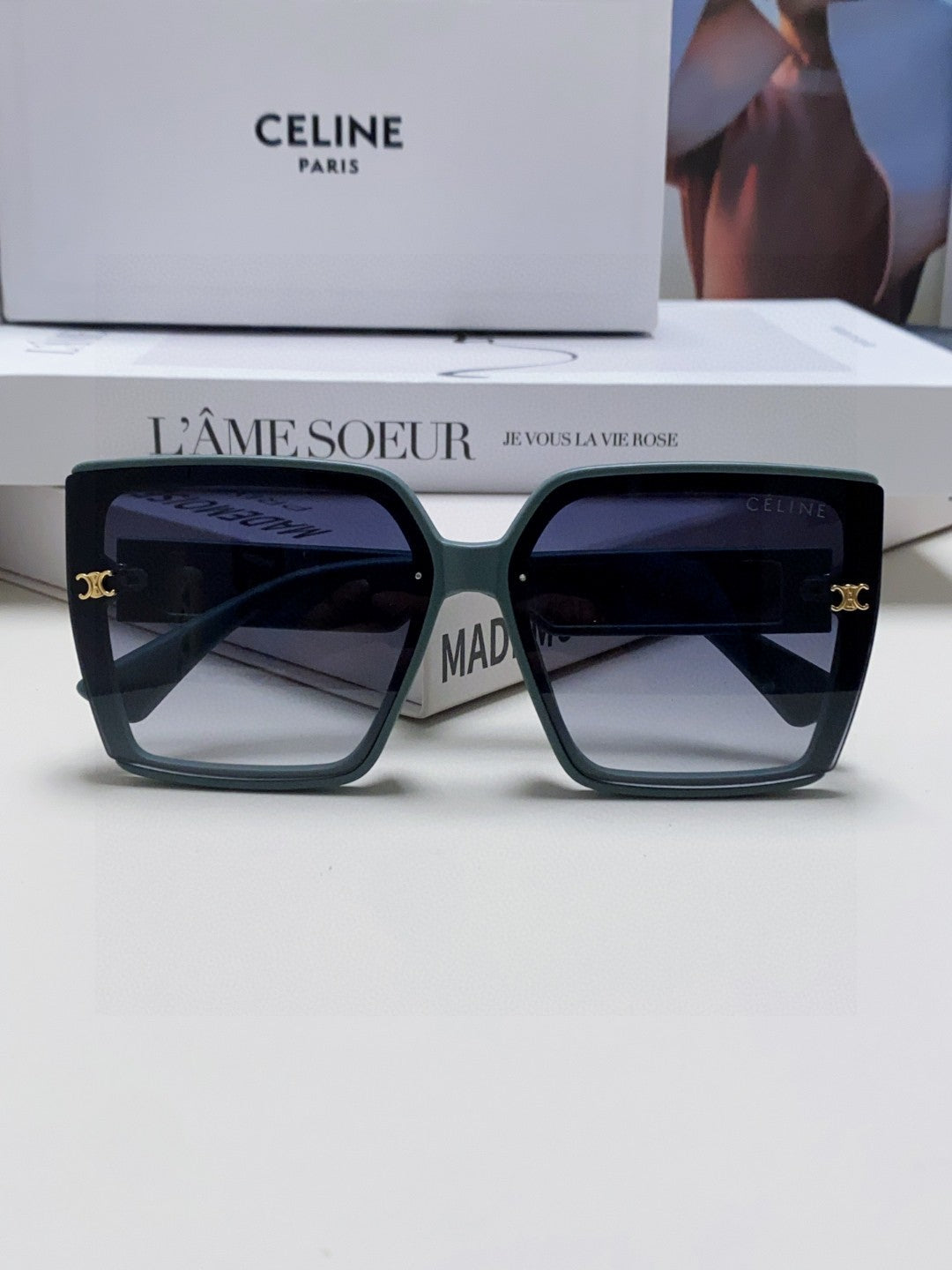 Celine Oversized Silver Lens Sunglasses for Men & Women - detail image 6