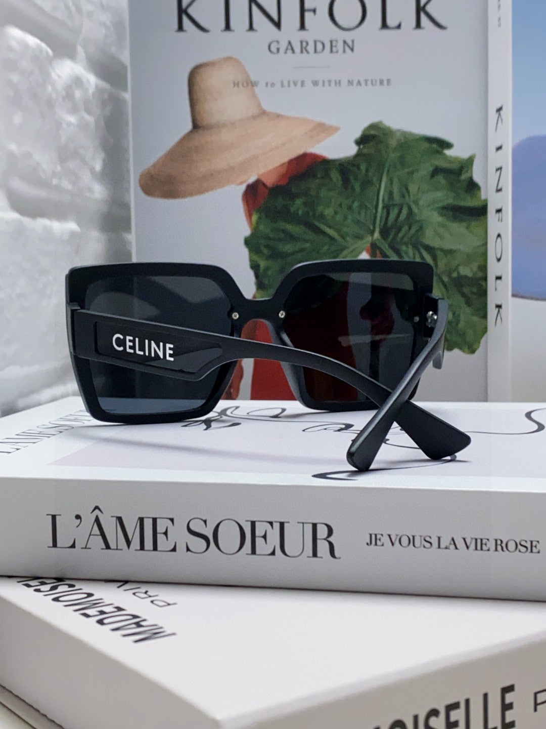 Celine Oversized Black Lens Sunglasses for Men & Women - detail image 2