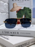 Cartier Lightweight Rimless Black Lens Sunglasses for Men & Women - 449447