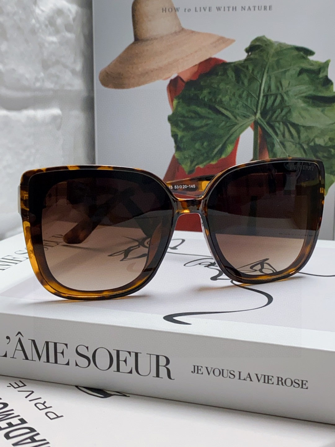 Burberry Oversized Black Lens Sunglasses for Men & Women - 449597