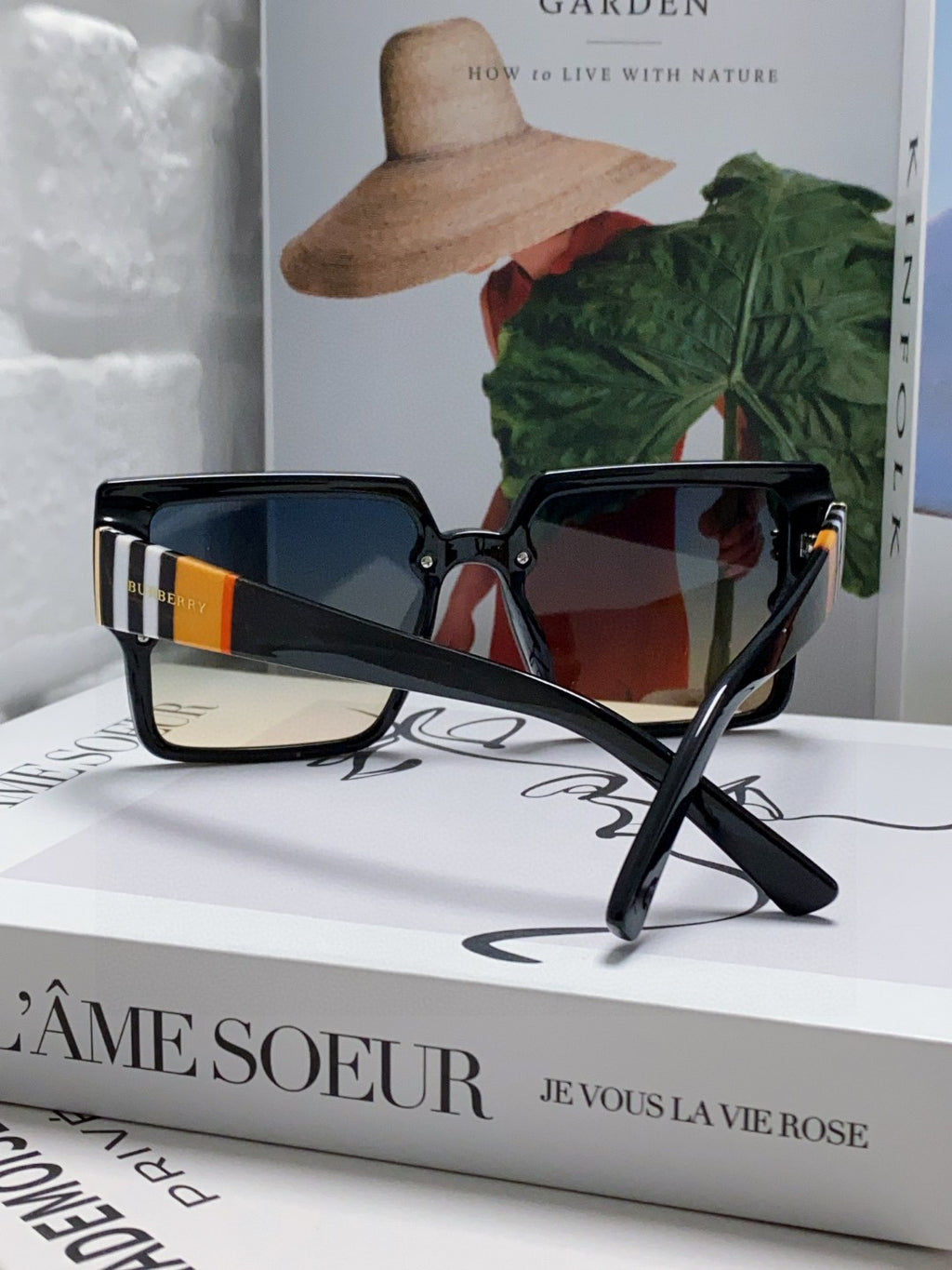 Burberry Oversized Black Lens Sunglasses for Women - detail image 2