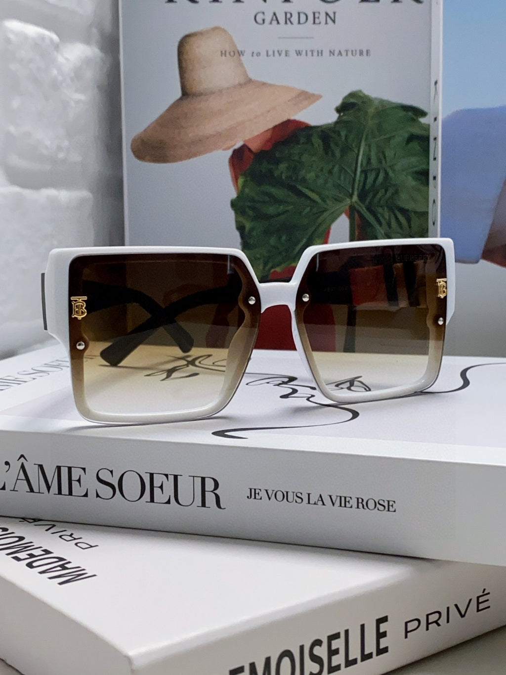 Burberry Oversized Brown Lens Sunglasses for Women - 416063