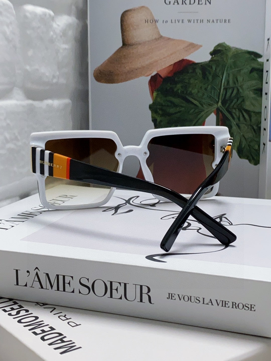 Burberry Oversized Brown Lens Sunglasses for Women - detail image 2