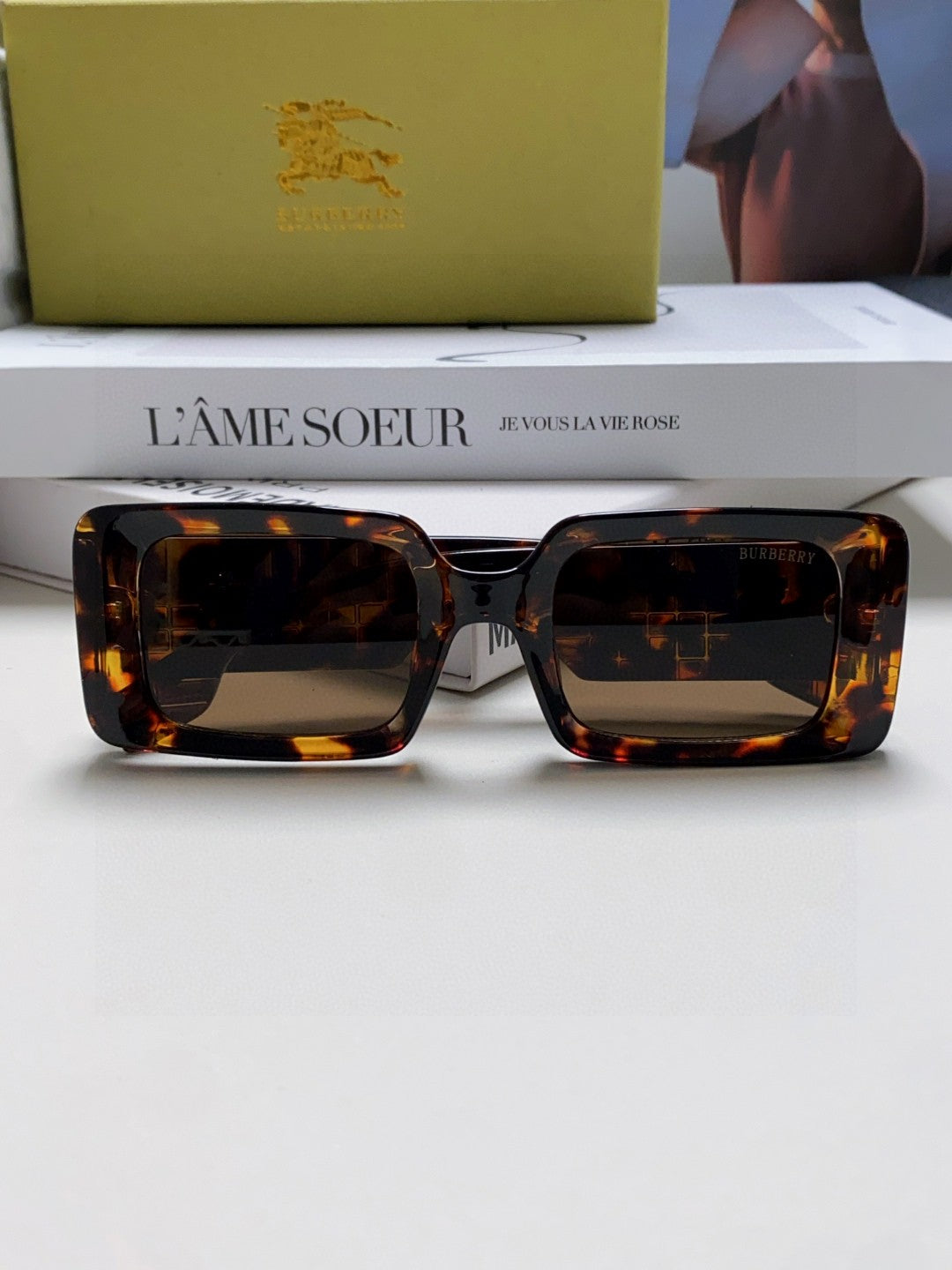 Burberry Square Gray Lens Sunglasses for Men & Women - 449603 - detail image 6