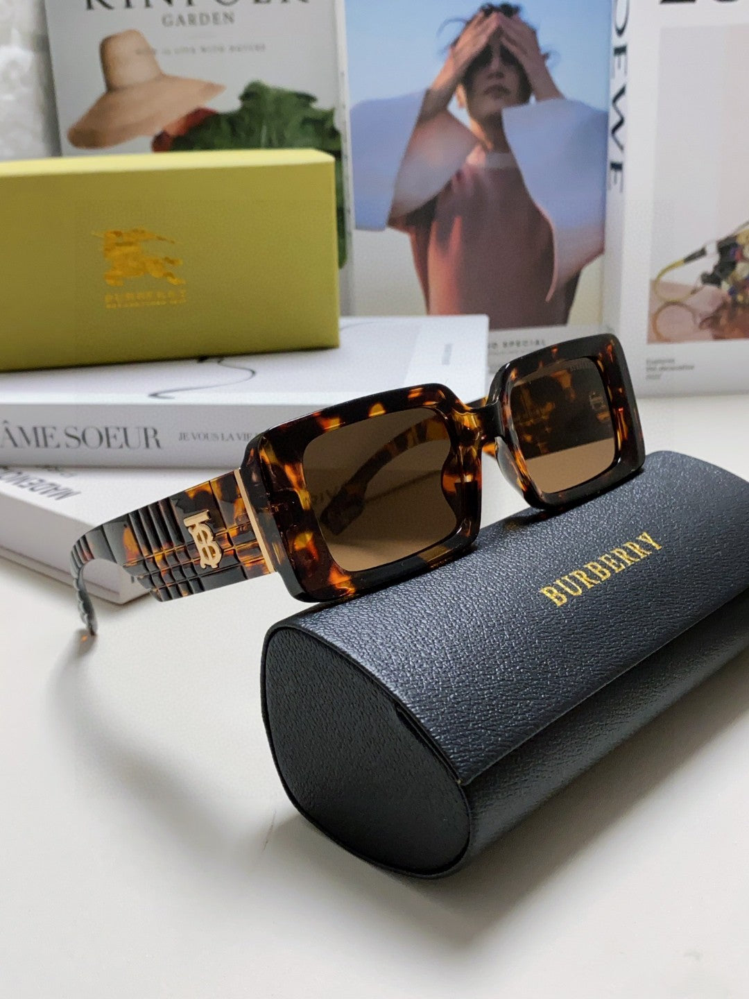 Burberry Square Gray Lens Sunglasses for Men & Women - 449603 - detail image 7