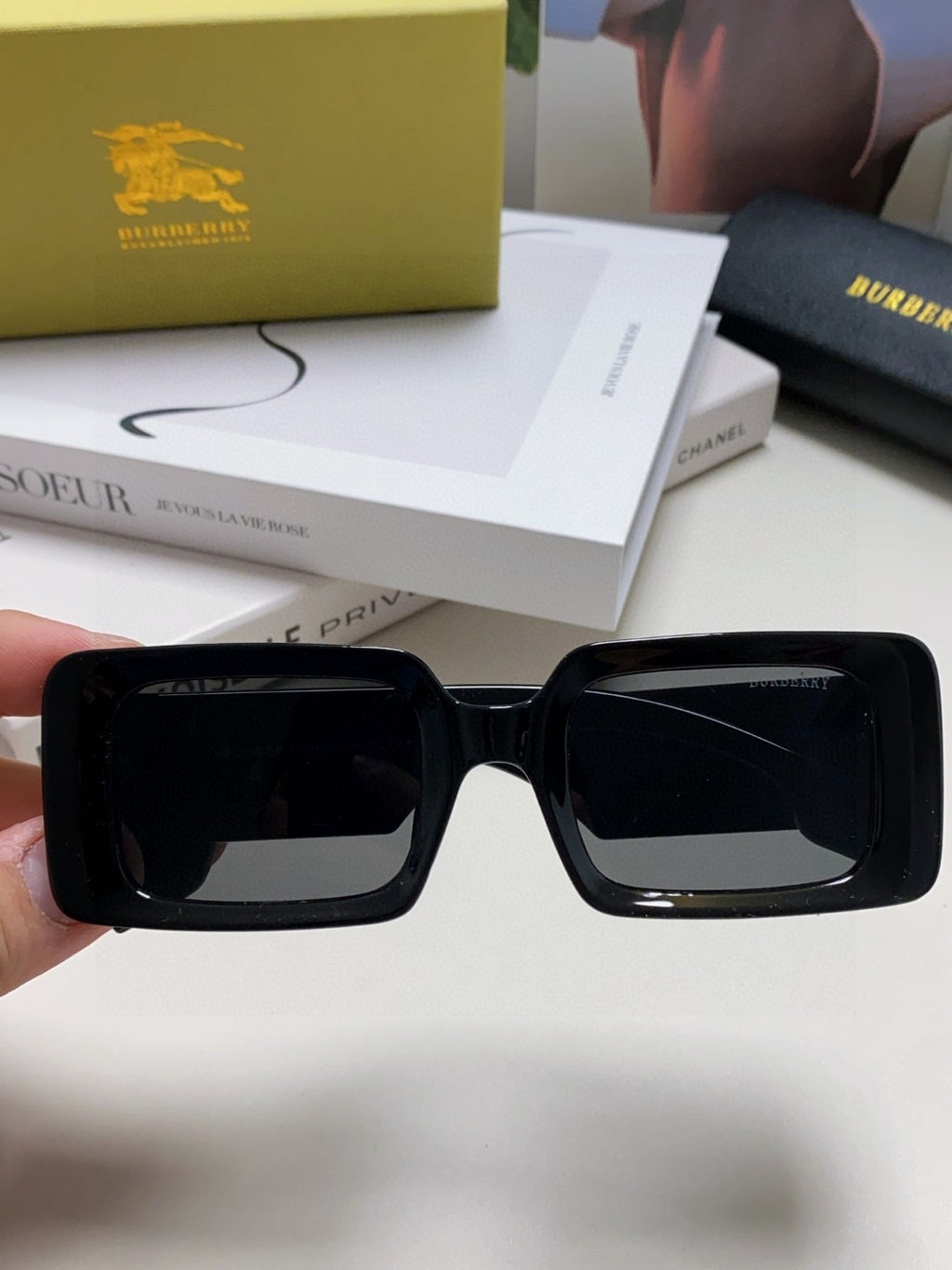 Burberry Square Gray Lens Sunglasses for Men & Women - 416065 - detail image 3