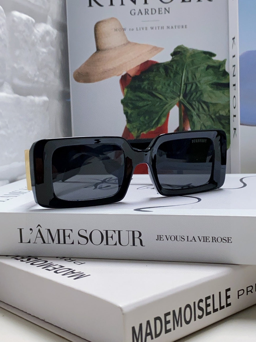 Burberry Square Gray Lens Sunglasses for Men & Women