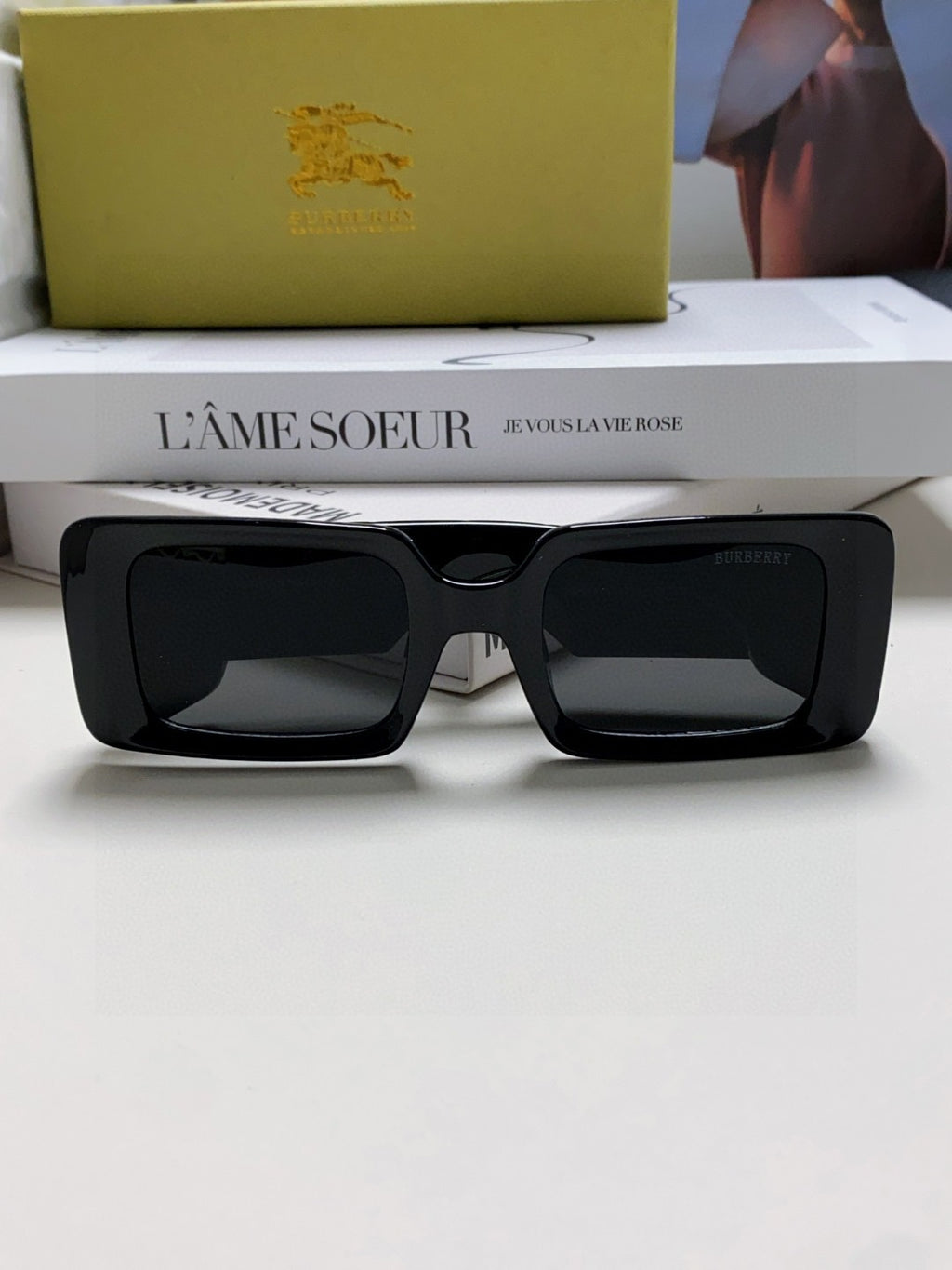 Burberry Square Gray Lens Sunglasses for Men & Women - 416065 - detail image 6