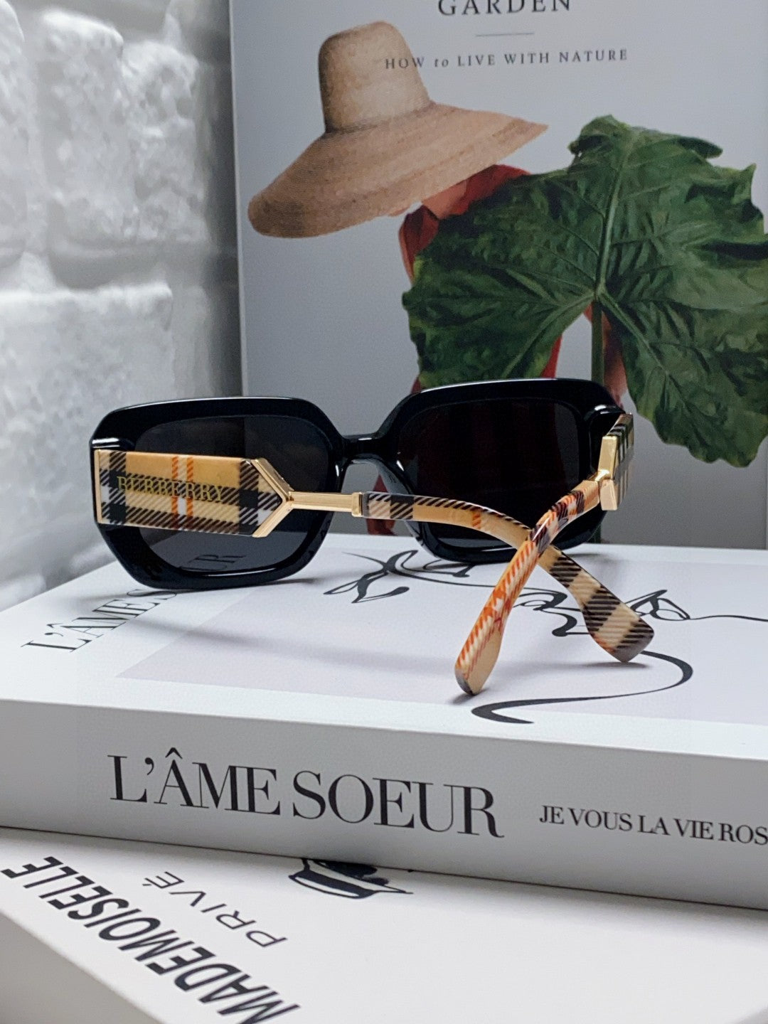 Burberry Rectangular Black Lens Sunglasses for Men & Women - 416068 - detail image 2