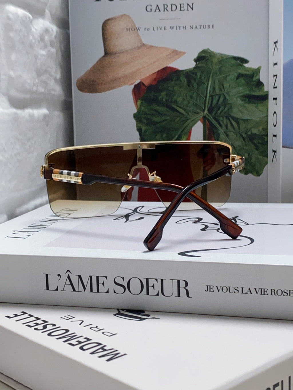 Burberry Fashion Brown Lens Sunglasses for Men - 416069 - detail image 2