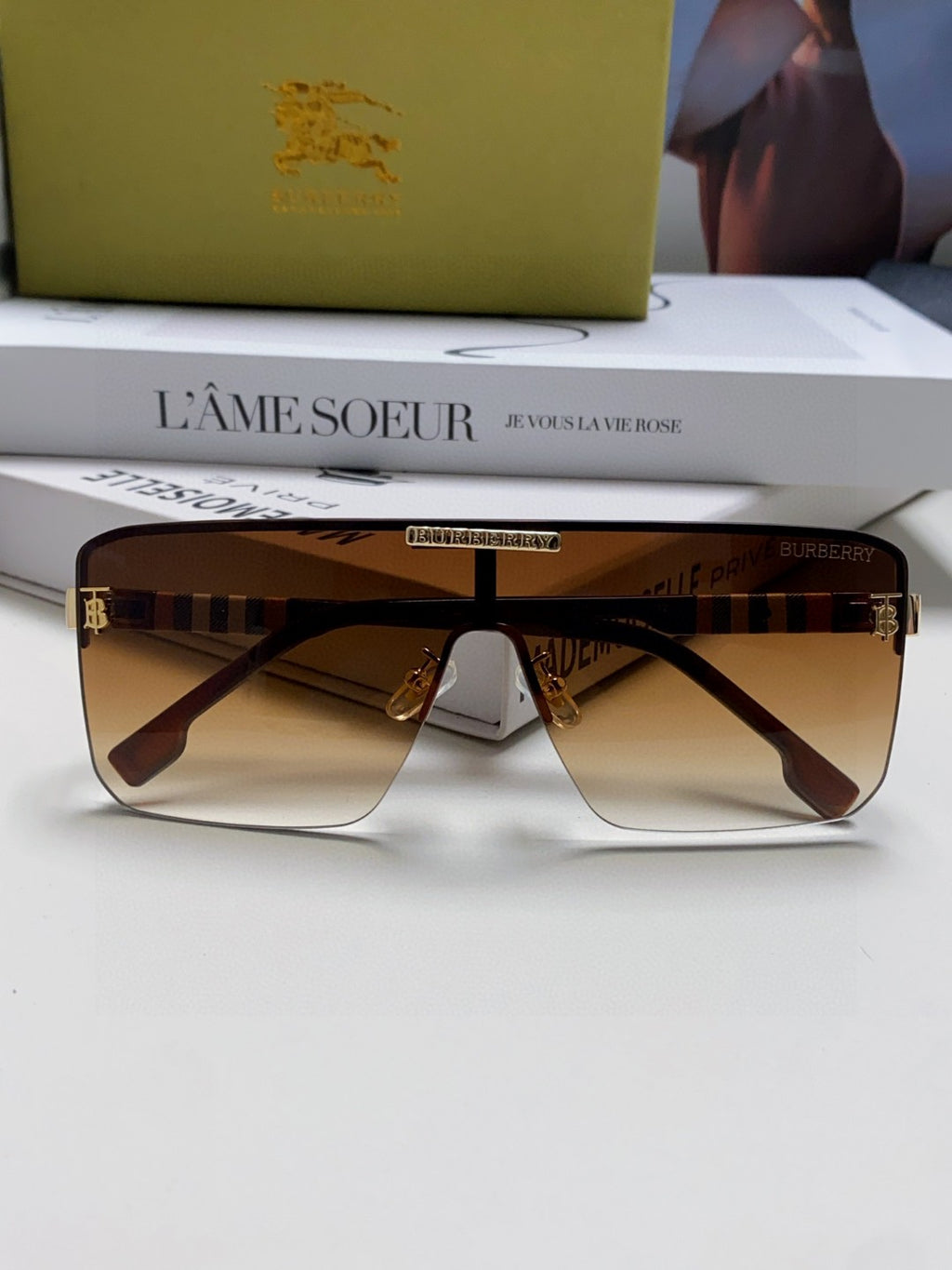 Burberry Fashion Brown Lens Sunglasses for Men - 416069 - detail image 6