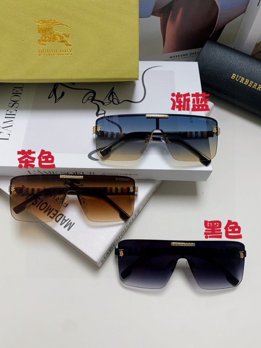 Burberry Fashion Brown Lens Sunglasses for Men - detail image 9