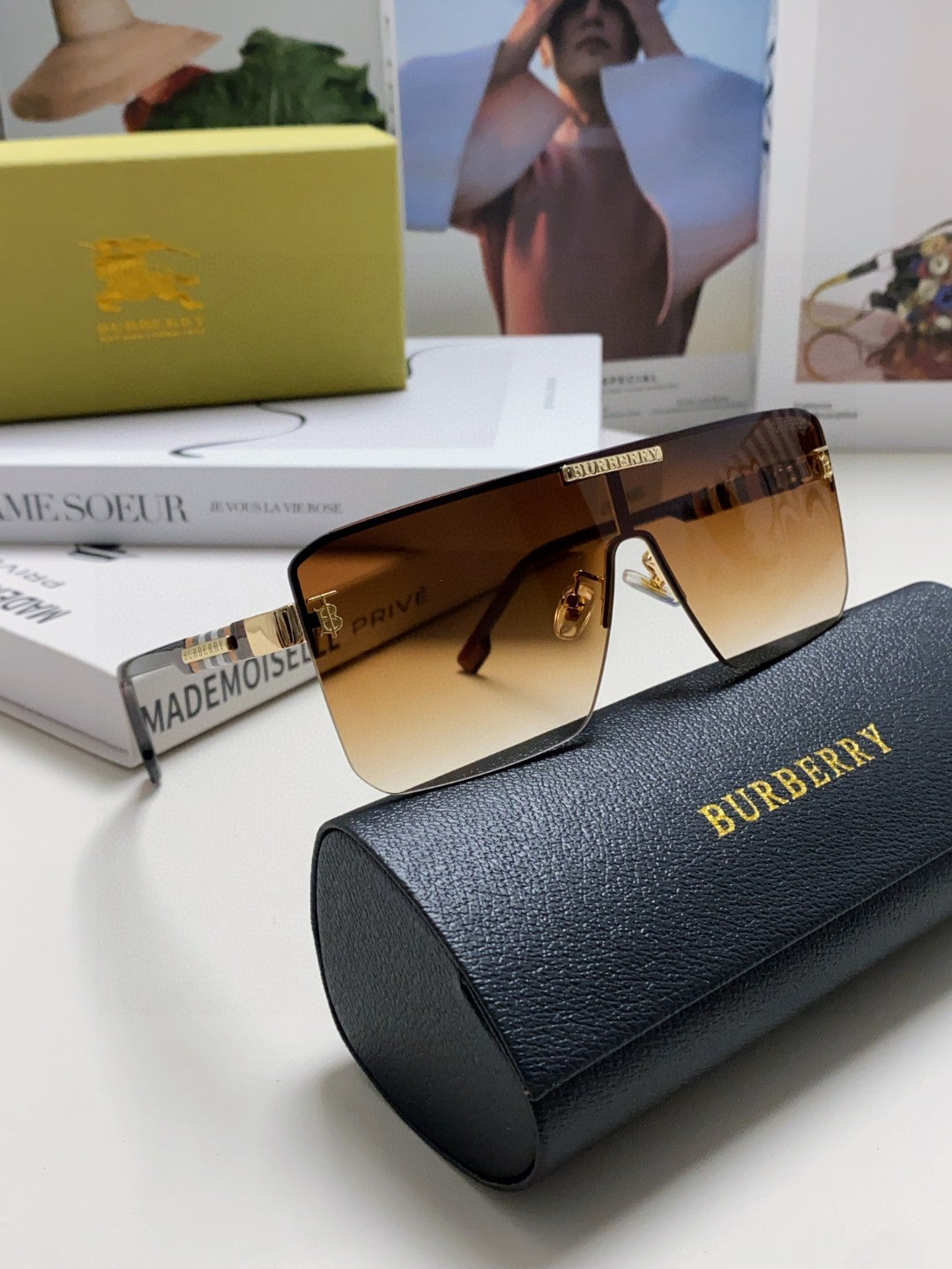 Burberry Fashion Brown Lens Sunglasses for Men - 416069 - detail image 7