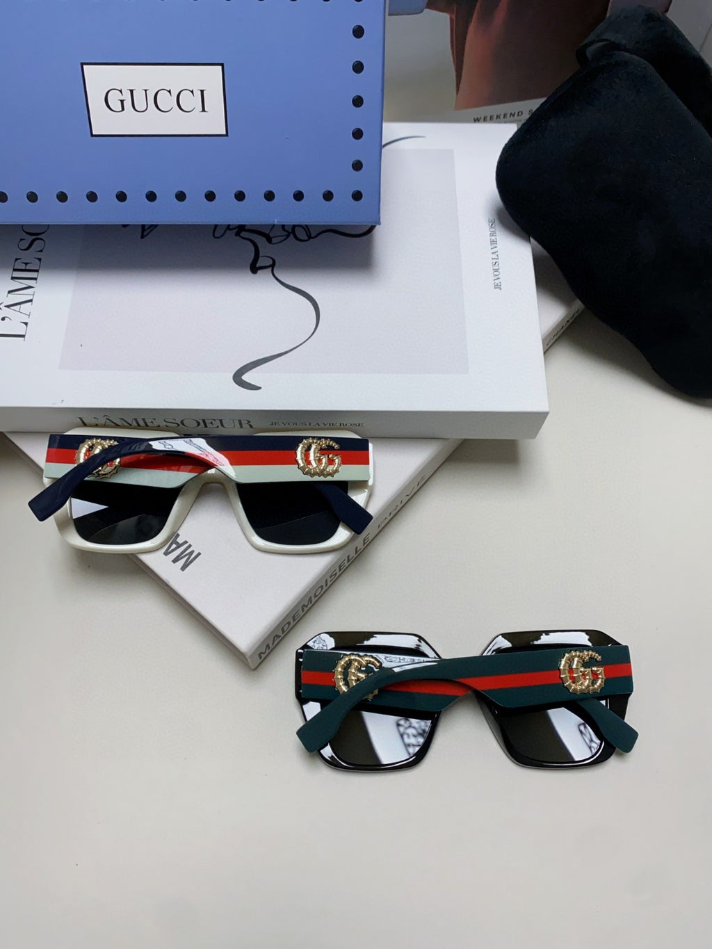 Gucci Polarized Square Silver Lens Sunglasses for Men & Women - 464854 - detail image 8