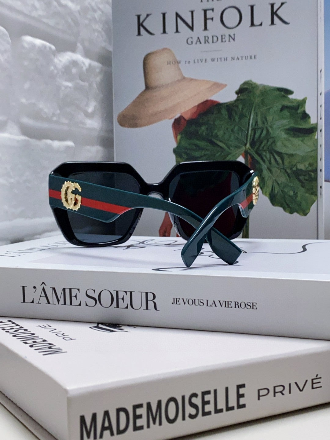 Gucci Polarized Square Blue Lens Sunglasses for Men & Women - detail image 2