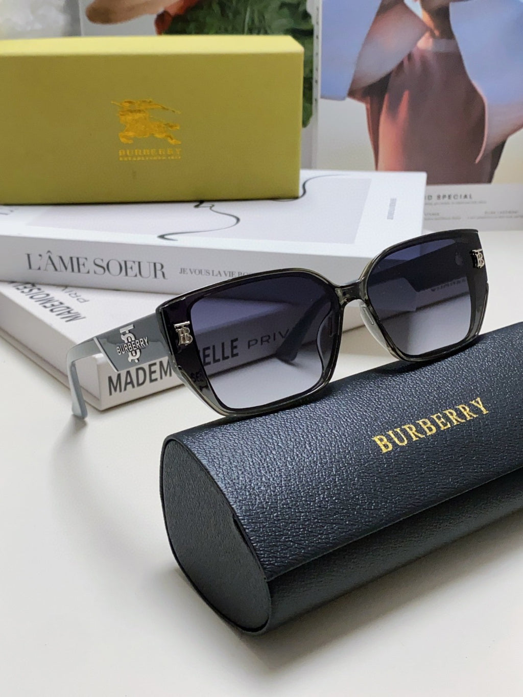 Burberry Fashion Silver Lens Sunglasses for Men & Women - 449617 - detail image 7