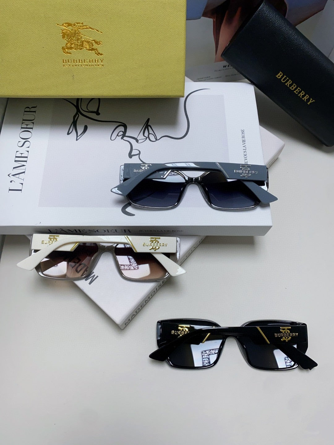 Burberry Fashion Blue Lens Sunglasses for Men & Women - 449619 - detail image 7