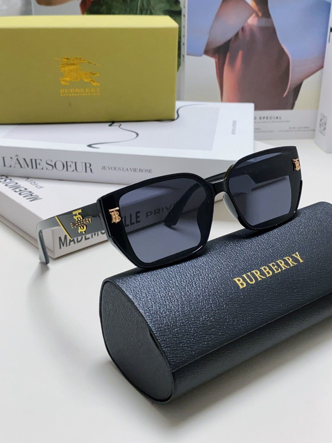 Burberry Fashion Blue Lens Sunglasses for Men & Women - 449619 - detail image 6