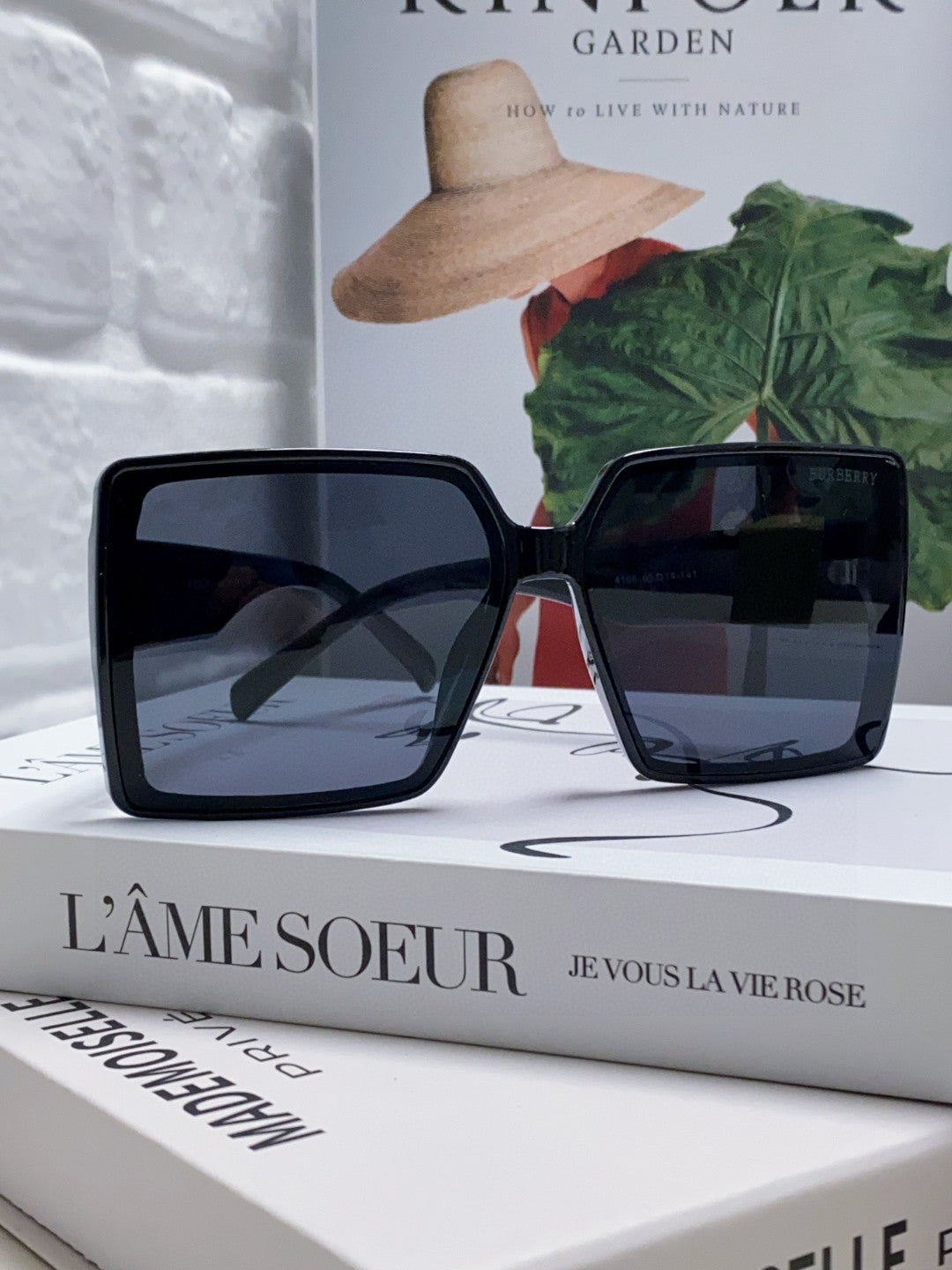 Burberry Polarized Oversized Black Lens Sunglasses for Women