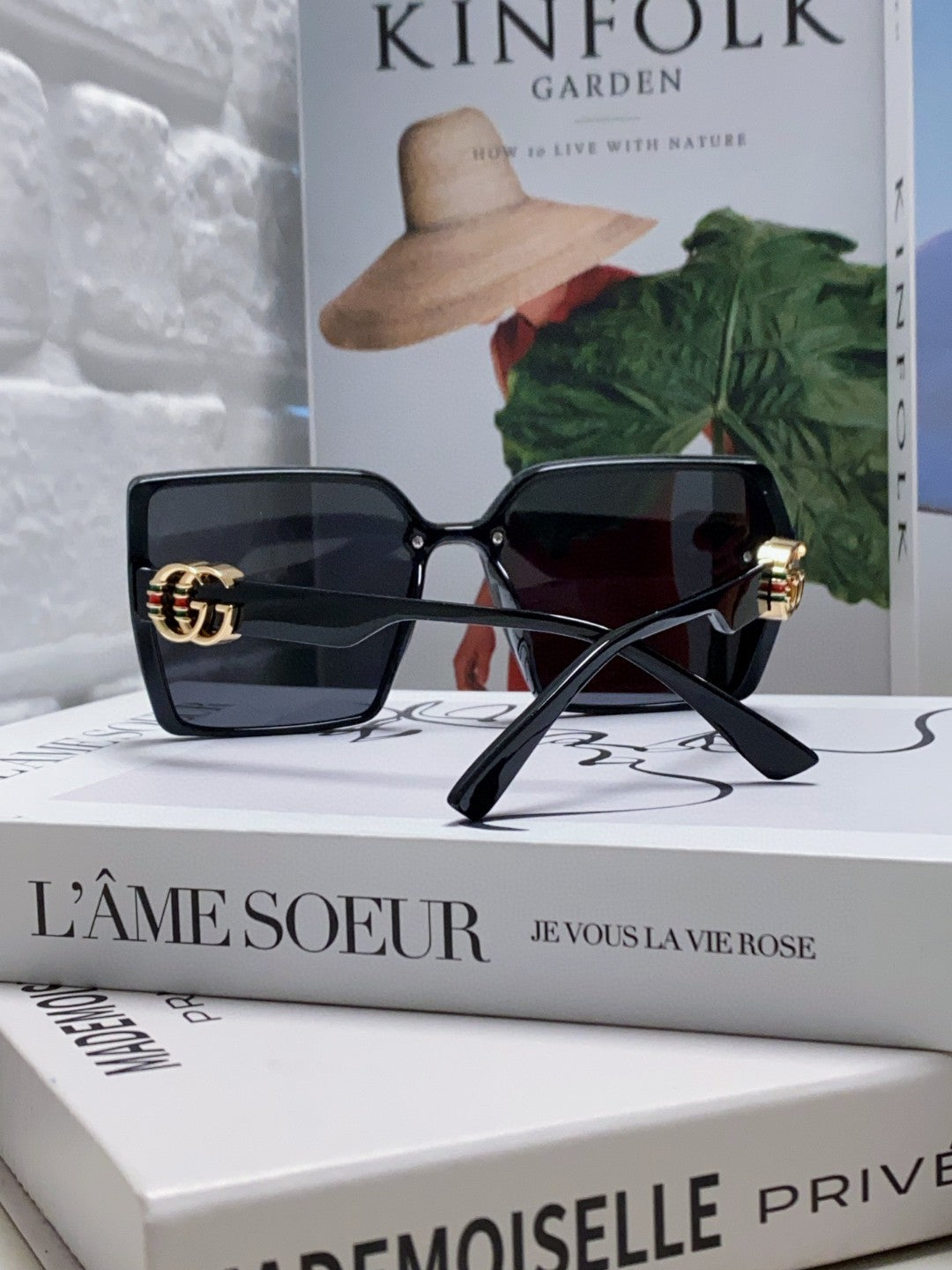 Gucci Oversized Black Lens Sunglasses for Women - 448824 - detail image 2