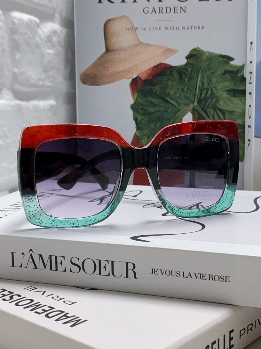 Gucci Oversized Gray Lens Sunglasses for Men & Women