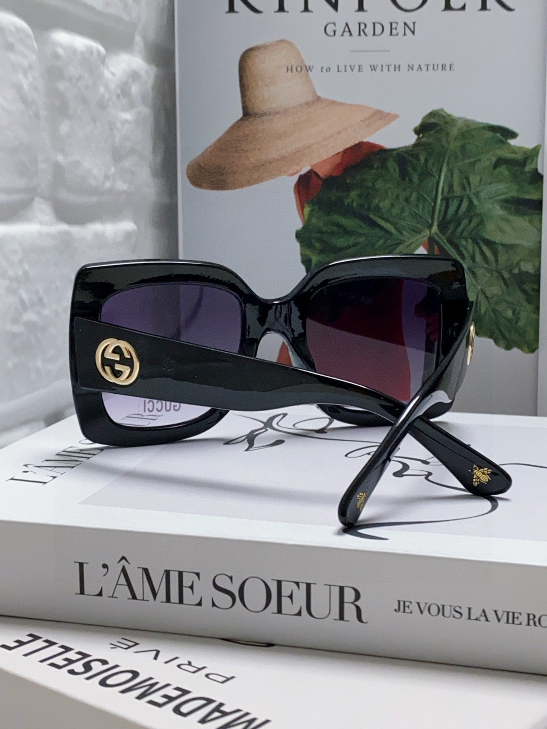 Gucci Oversized Silver Lens Sunglasses for Men & Women - 448826 - detail image 2