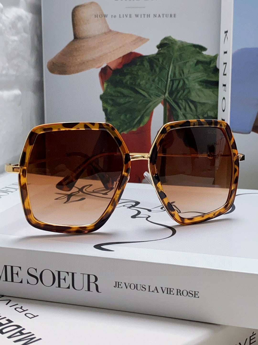 Gucci GG0106 Fashion Red Lens Sunglasses for Women - 448827