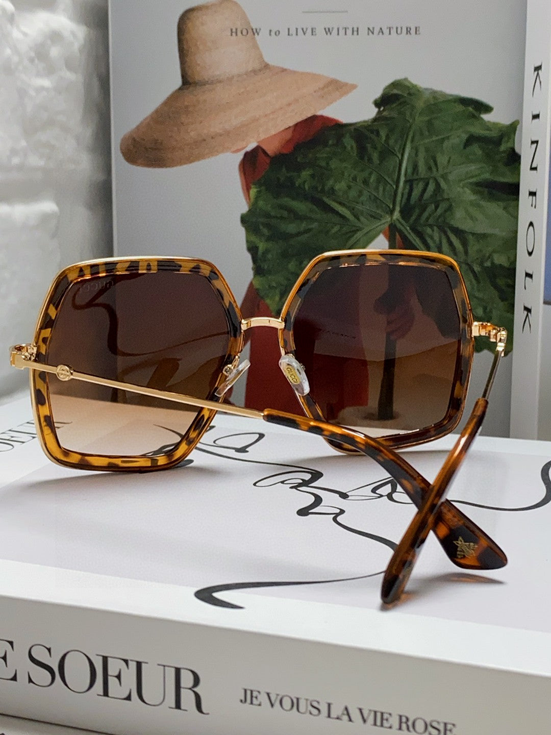 Gucci GG0106 Fashion Red Lens Sunglasses for Women - 448827 - detail image 2