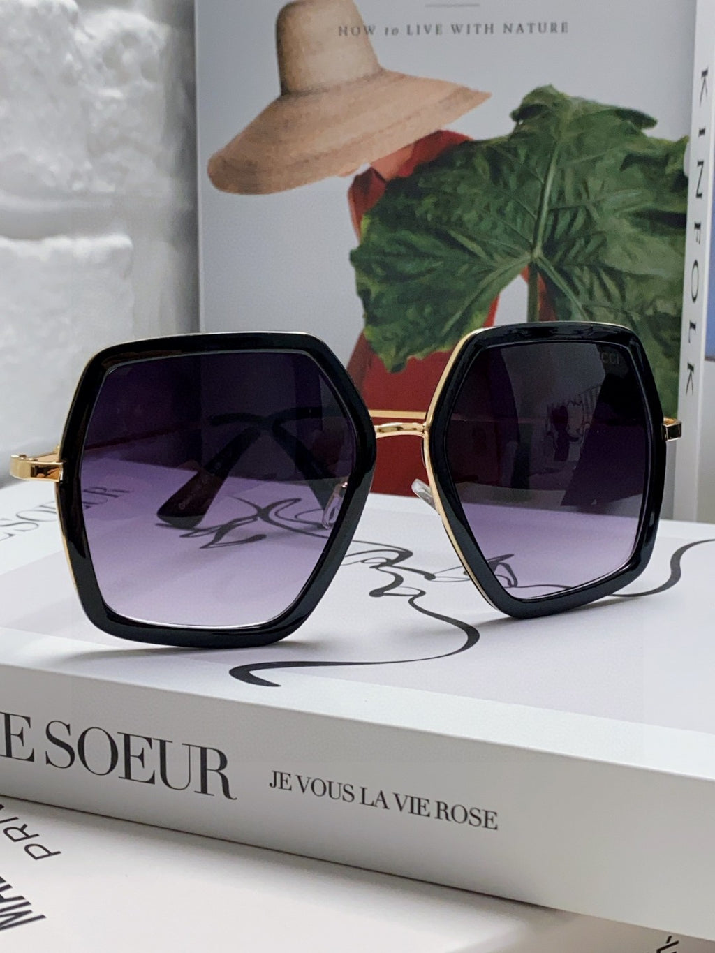Gucci GG0106 Fashion Red Lens Sunglasses for Women
