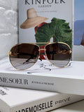 Gucci Polarized Aviator Silver Lens Sunglasses for Men & Women - 448829