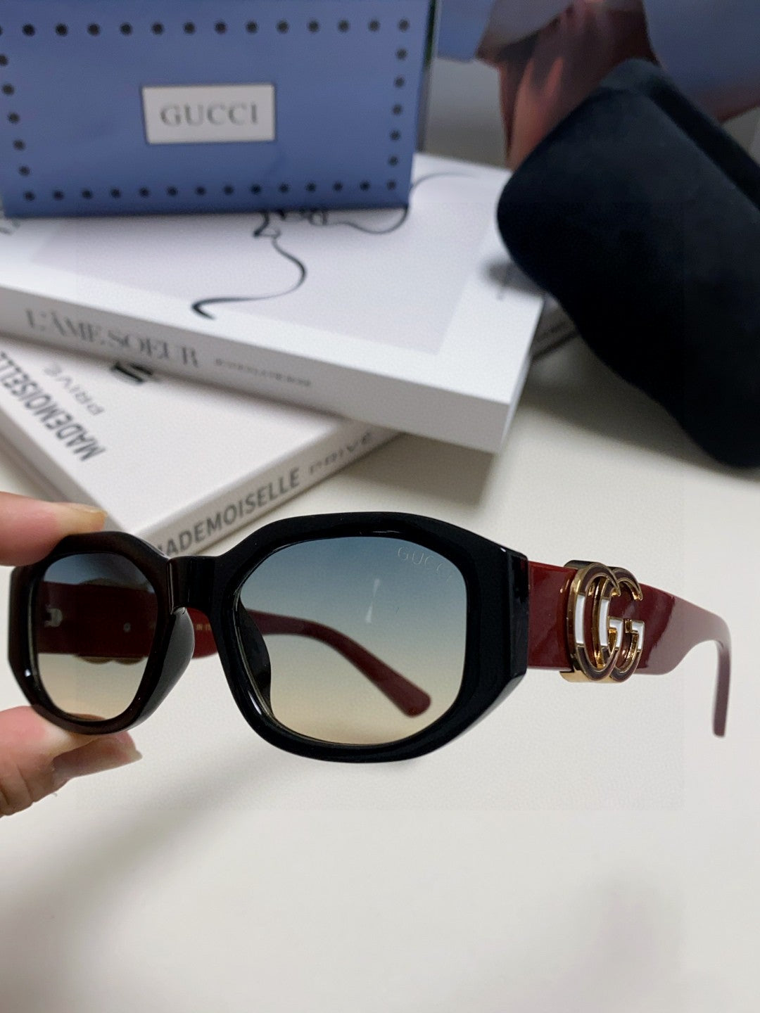 Gucci Round Silver Lens Sunglasses for Men & Women - 448811 - detail image 5