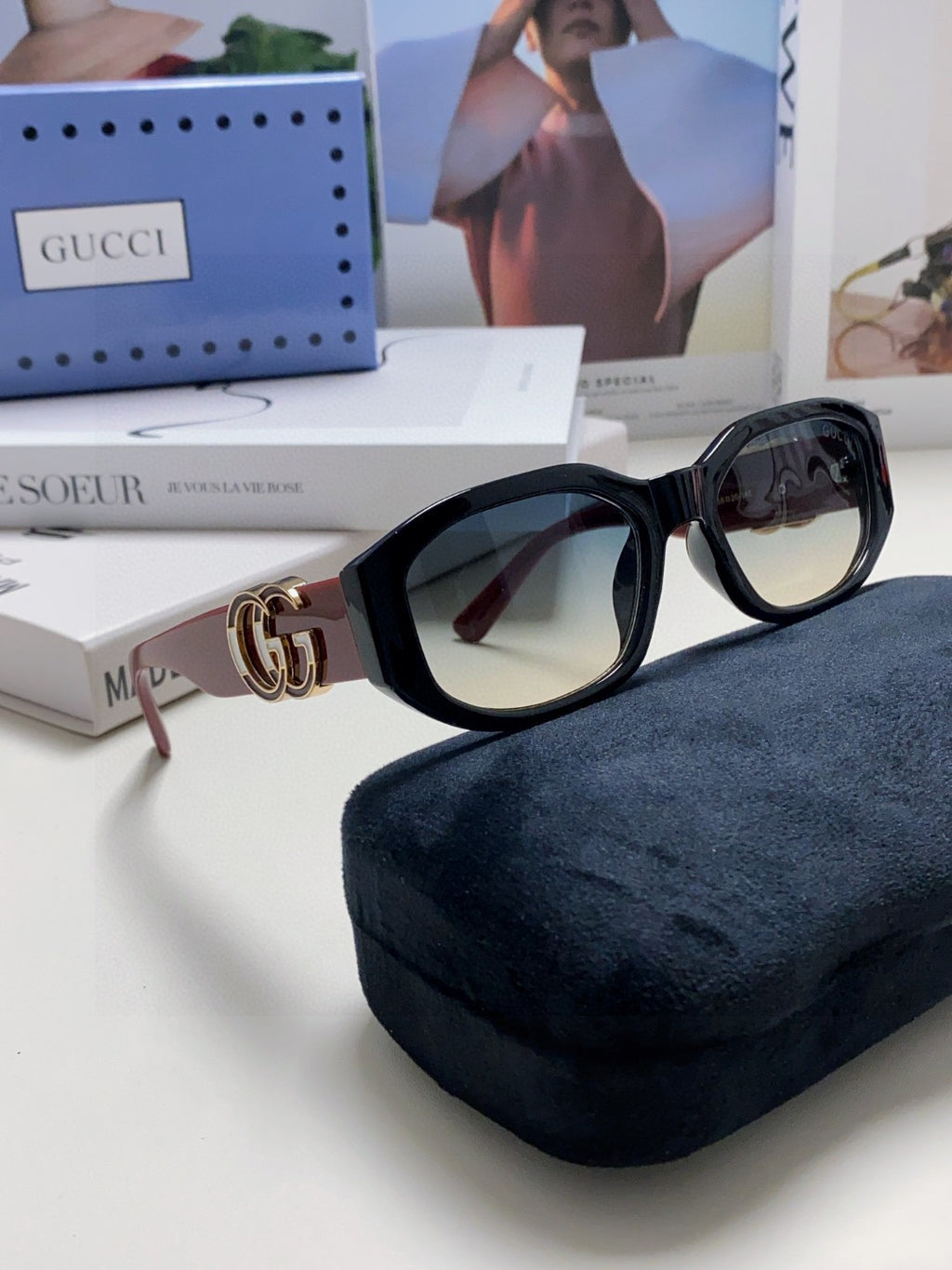 Gucci Round Silver Lens Sunglasses for Men & Women - 448811 - detail image 7