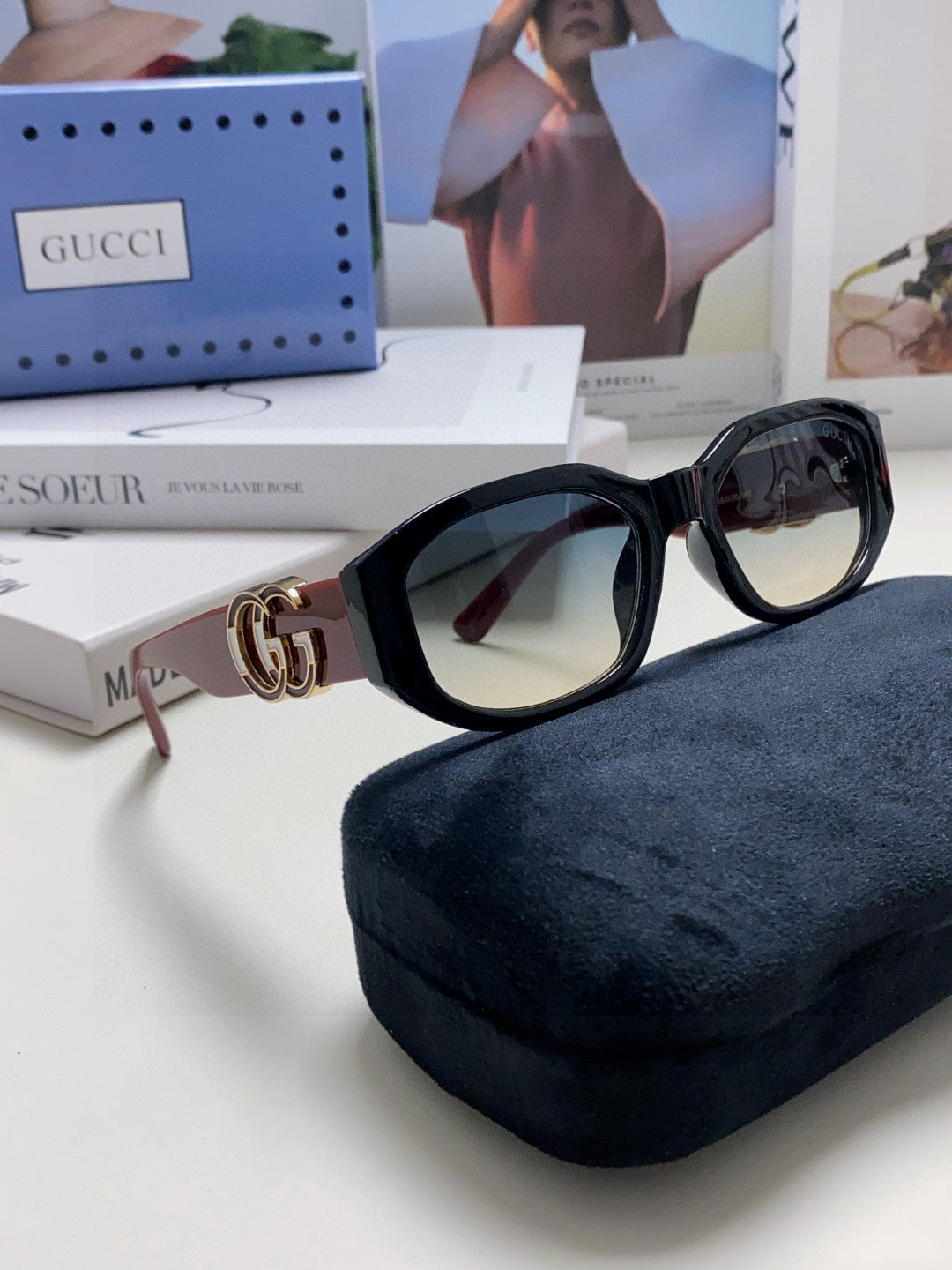 Gucci Round Silver Lens Sunglasses for Men & Women - 448811 - detail image 7