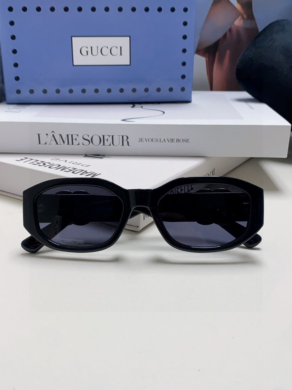 Gucci Round Blue Lens Sunglasses for Men & Women - 448813 - detail image 6