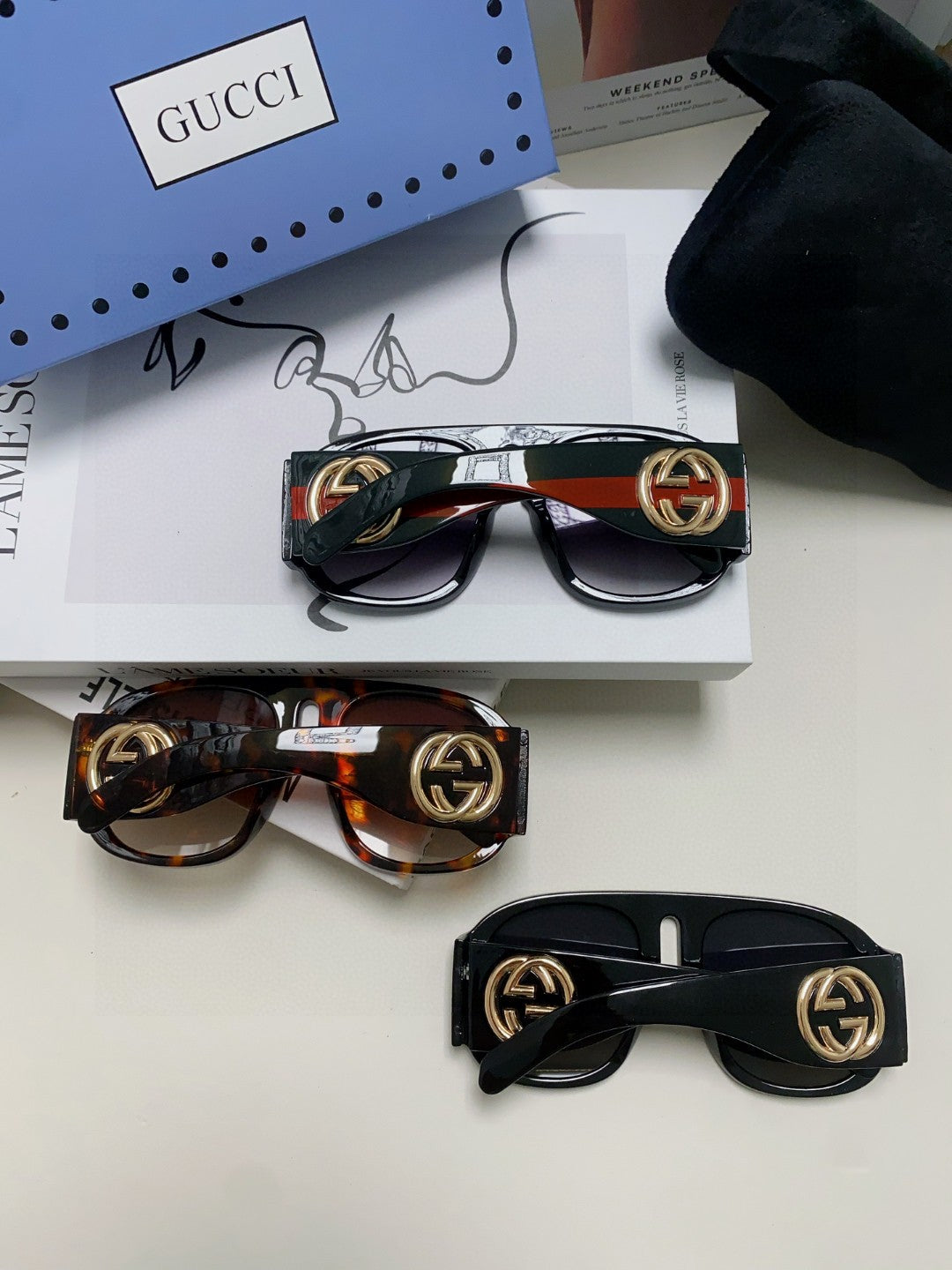Gucci GG0152S Photochromic Metal Aviator Gray Lens Sunglasses for Men & Women - detail image 8