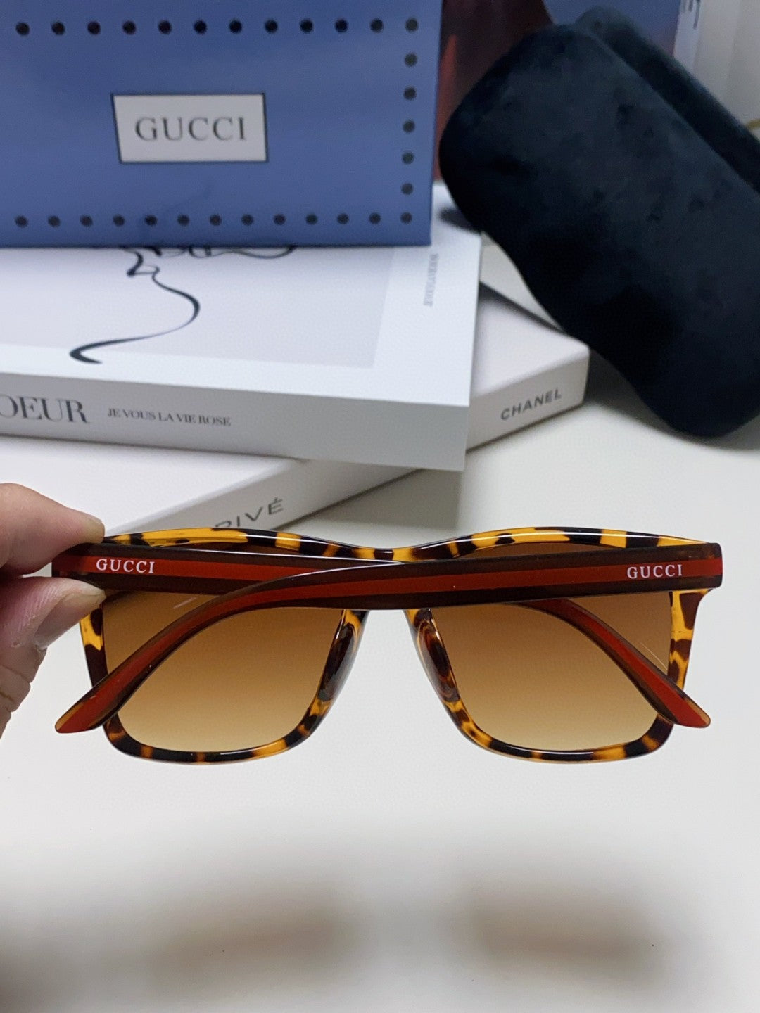 Gucci Fashion Brown Lens Sunglasses for Men & Women - 448817 - detail image 4