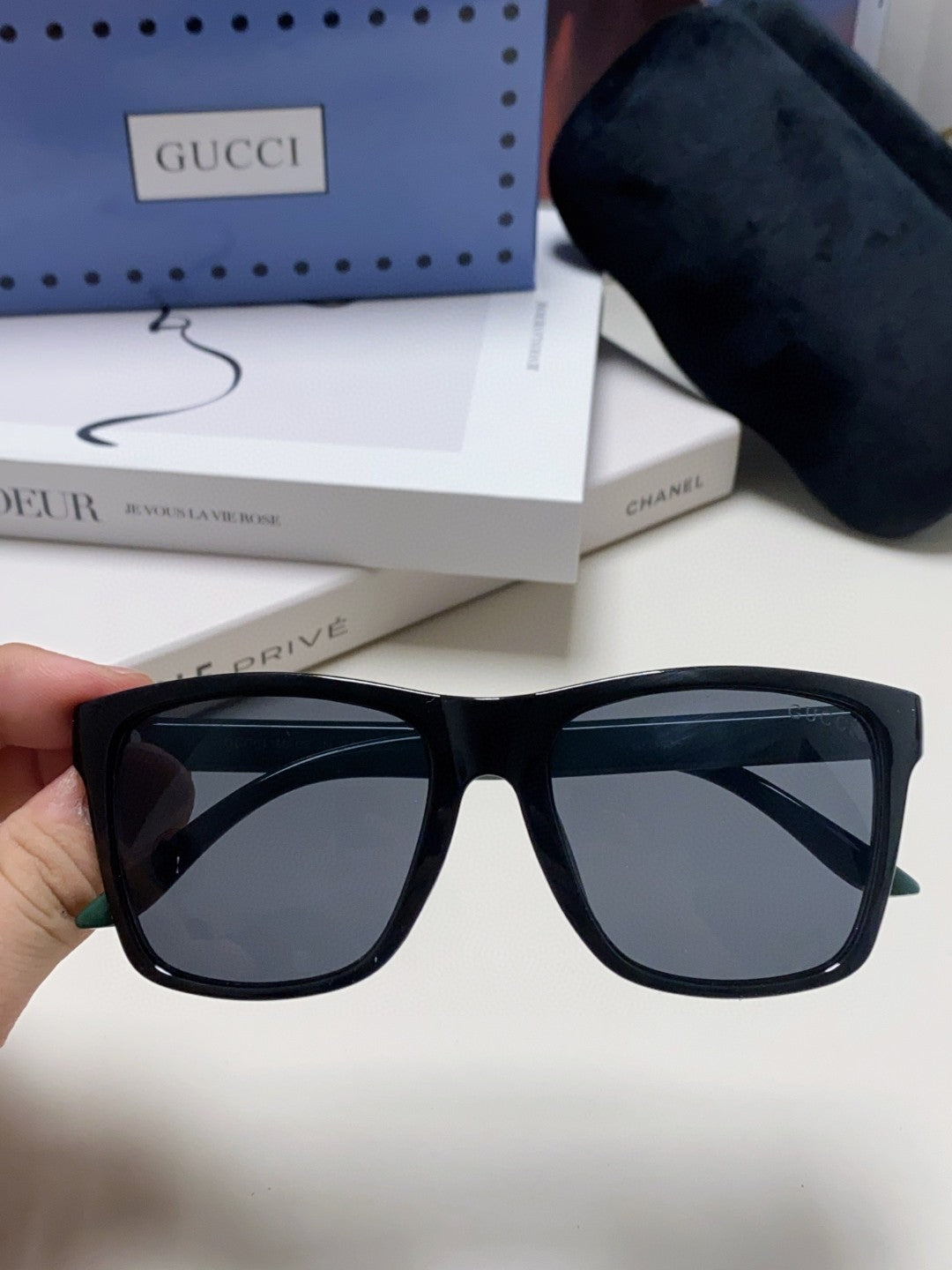 Gucci Fashion Blue Lens Sunglasses for Men & Women - 448819 - detail image 3
