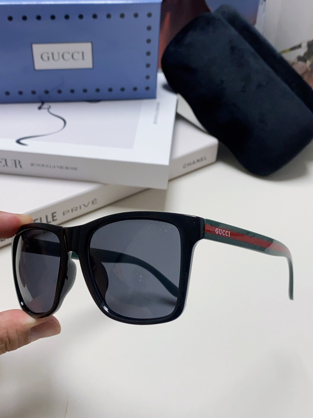 Gucci Fashion Blue Lens Sunglasses for Men & Women - 448819 - detail image 5