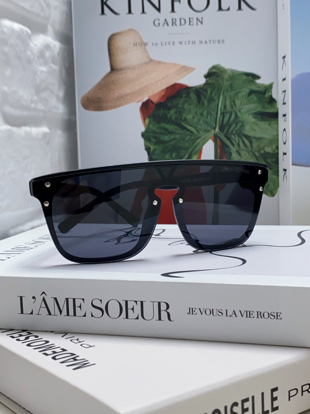 Louis Vuitton Lightweight Rimless Black Lens Sunglasses for Men & Women