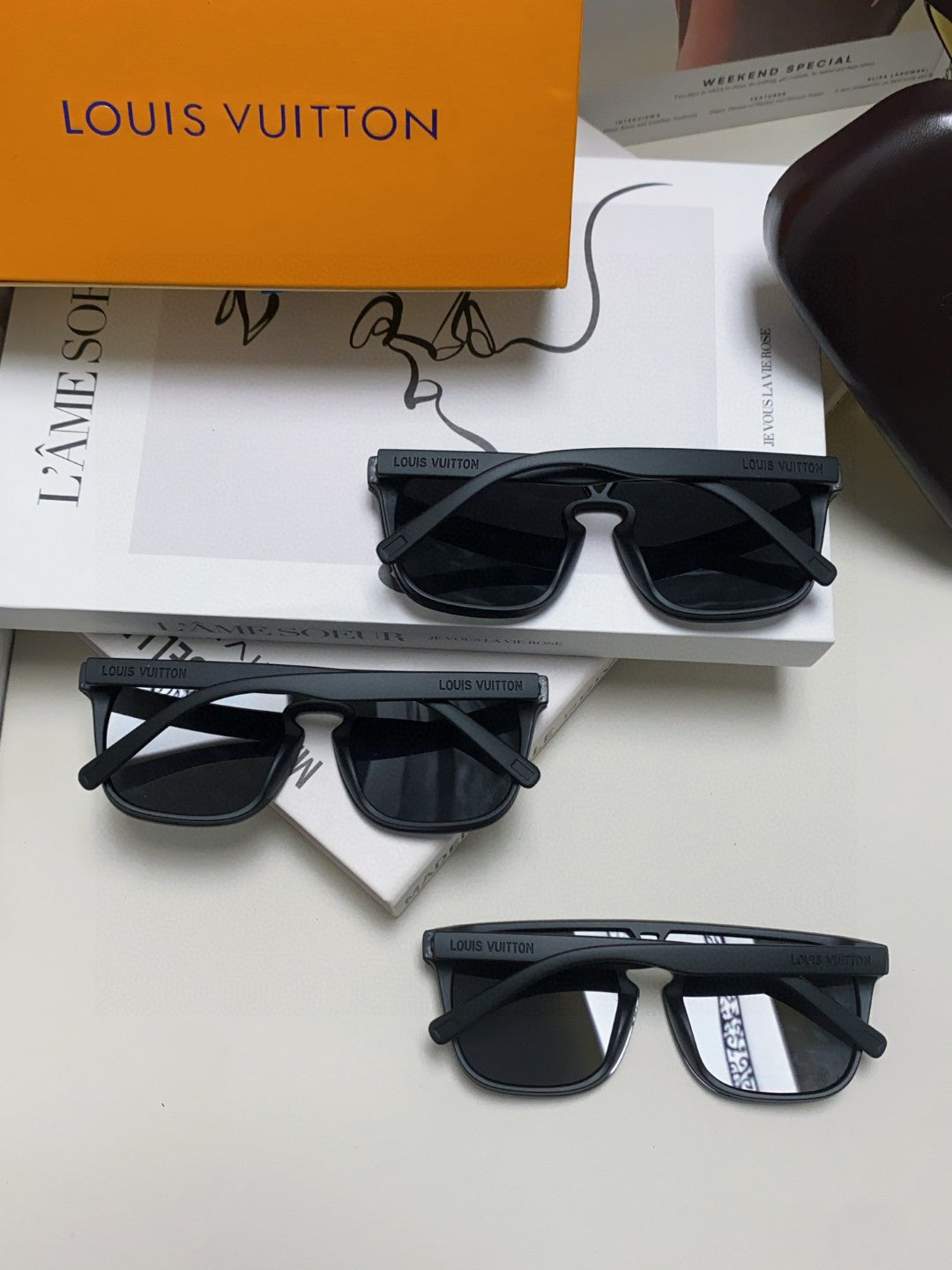 Louis Vuitton Lightweight Rimless Purple Lens Sunglasses for Men & Wo - 448634 - detail image 7