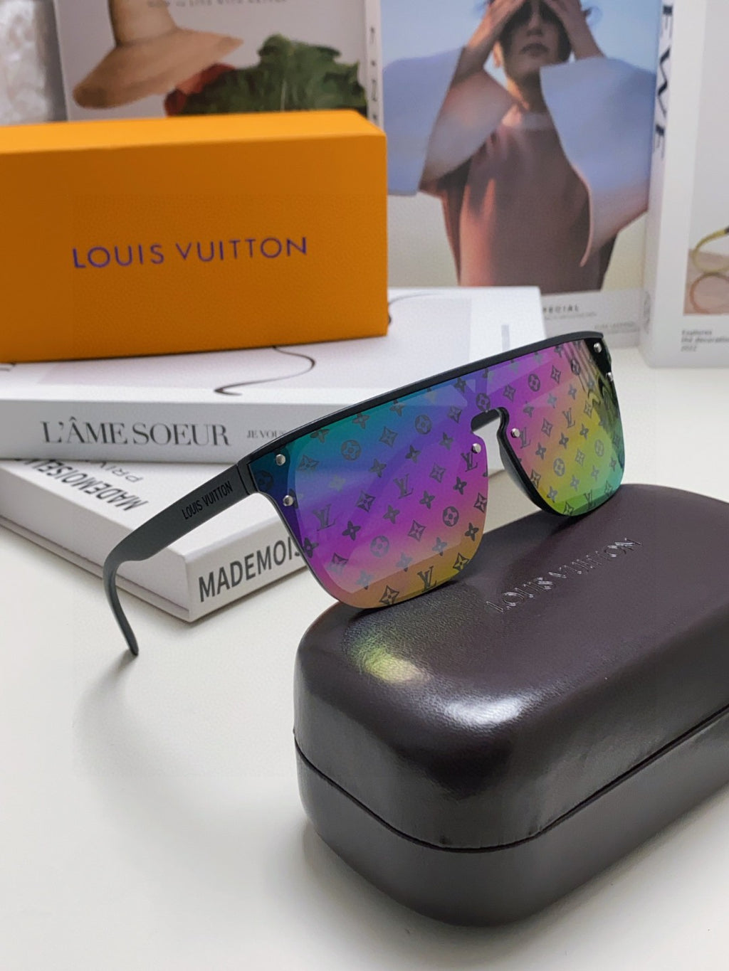 Louis Vuitton Lightweight Rimless Purple Lens Sunglasses for Men & Wo - 448634 - detail image 6
