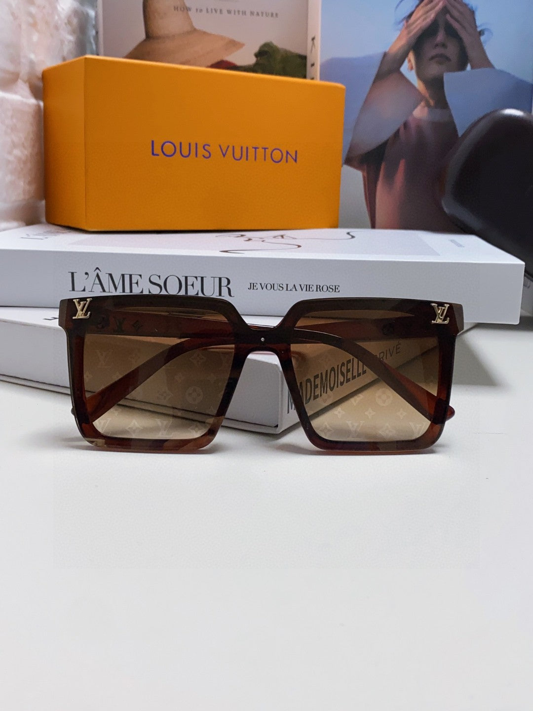 Louis Vuitton Fashion Brown Lens Sunglasses for Men & Women - 448638 - detail image 6