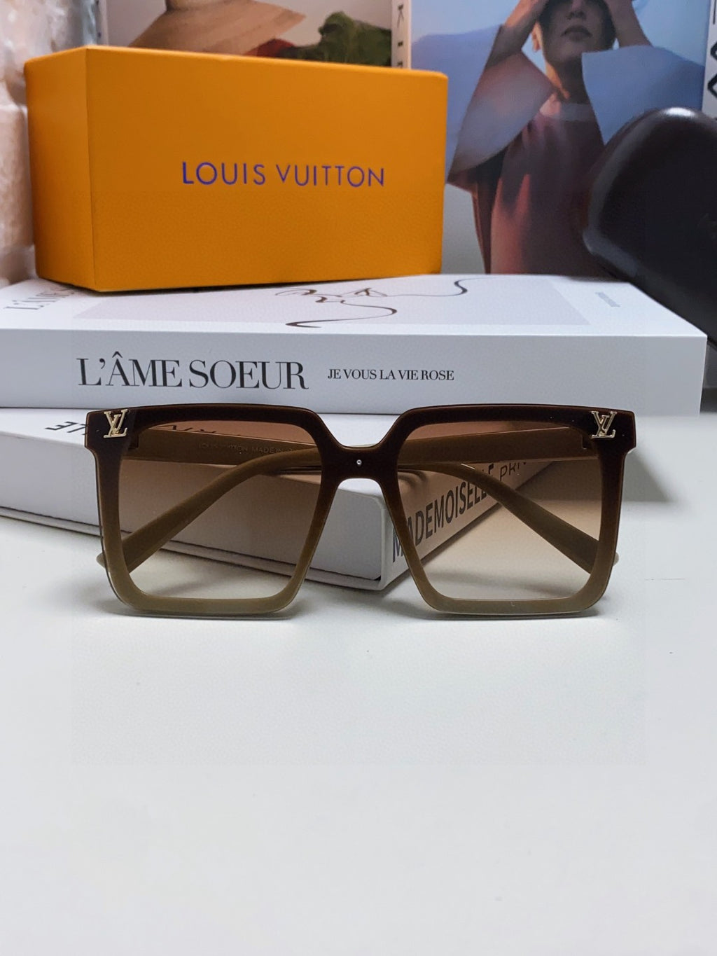 Louis Vuitton Fashion Brown Lens Sunglasses for Men & Women - 448639 - detail image 6