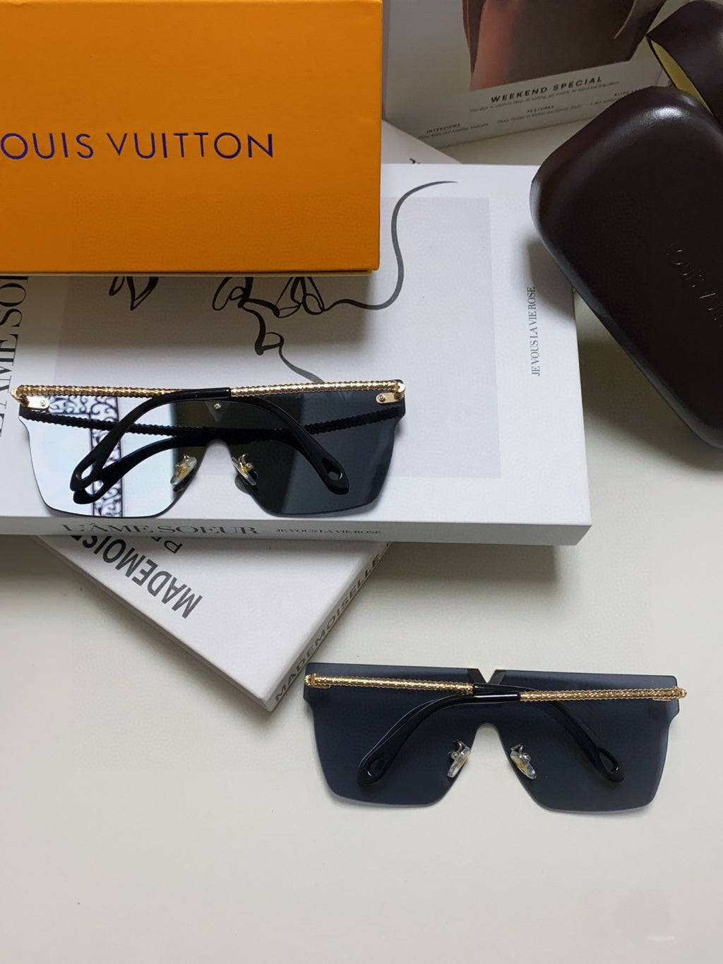 Louis Vuitton Fashion Blue Lens Sunglasses for Men & Women - 448643 - detail image 8